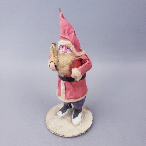 Vintage Paper Mache Santa Claus Made In Occupied Japan 1940’s - Picture 1 of 10